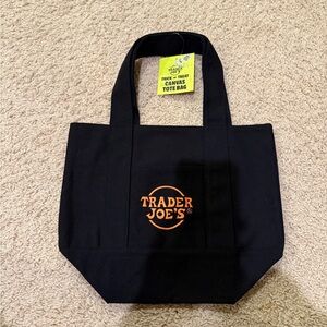 Trader Joe's Black Canvas Tote Bag Halloween Limited Edition